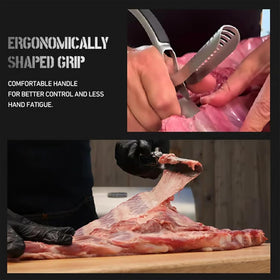 Eptchn RibMem Pro removes silver skin cleanly without tearing meat
