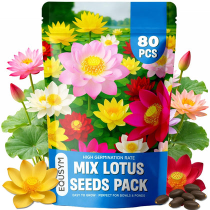 EquSym lotus seeds color mix for vibrant water garden colors