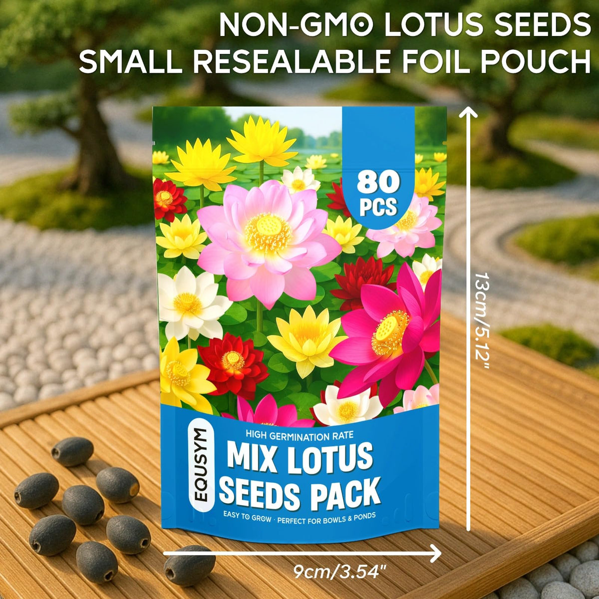 EquSym lotus seeds natural and non-GMO for chemical-free planting