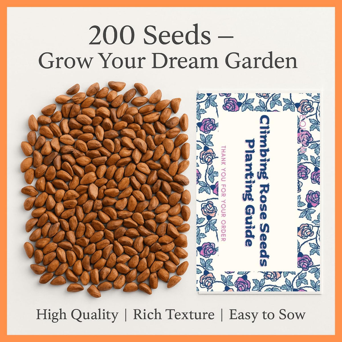 EquSym rose seeds with high germination rate for strong initial growth.