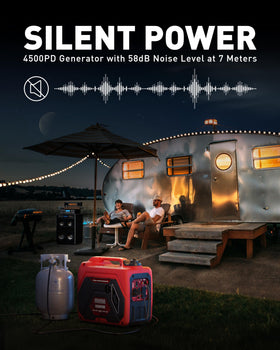 ERAYAK 4500W low-noise operation suitable for quiet camps