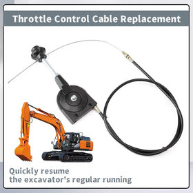 Erchon bendable throttle cable installation setup demonstrates flexible routing