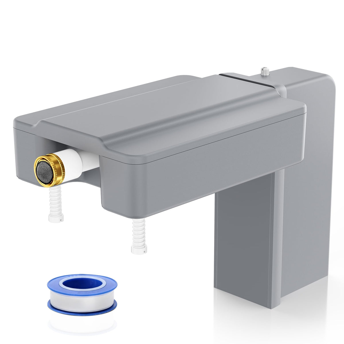 Ereto Automatic Pool Filler gray outlet area shows simple setup for steady water levels