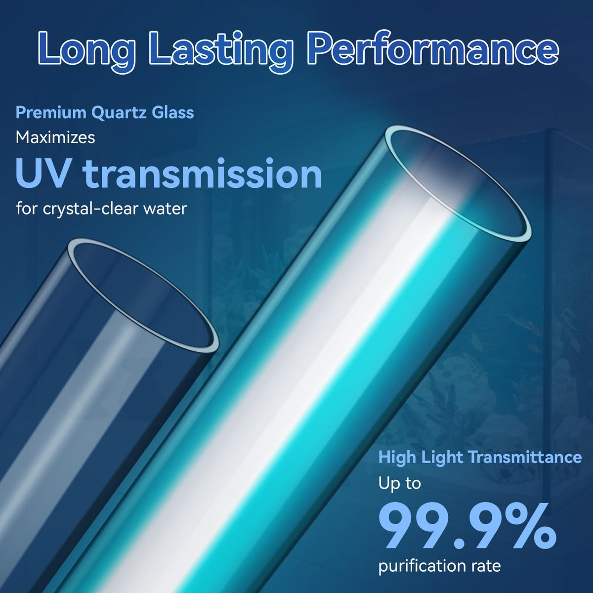 ERETOW 2G11-base UV lamp highlights easy installation in compatible filters.