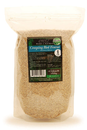 Eretz Creeping Red Fescue seed 1 lb package for shaded lawn coverage.