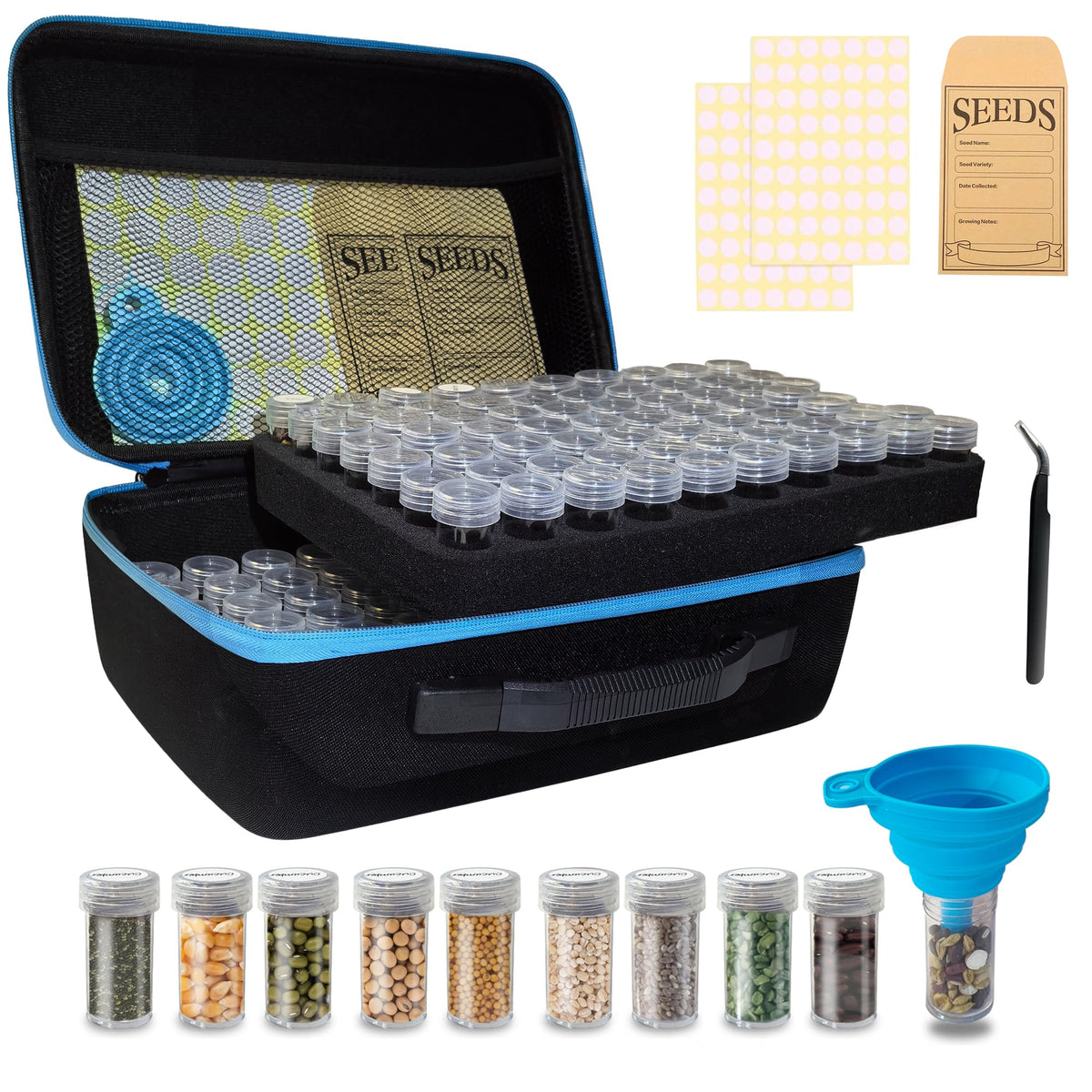 ERFEI 140-slot seed storage box shows organized seed storage and easy access.