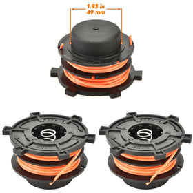 ERGIT replacement spool pack with spring for Stihl trimmers, simplifies maintenance.