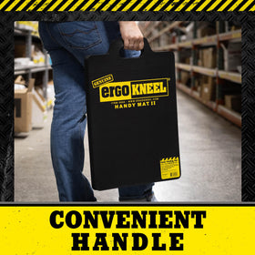 ErgoKneel large kneeling pad supports knees and back during long tasks
