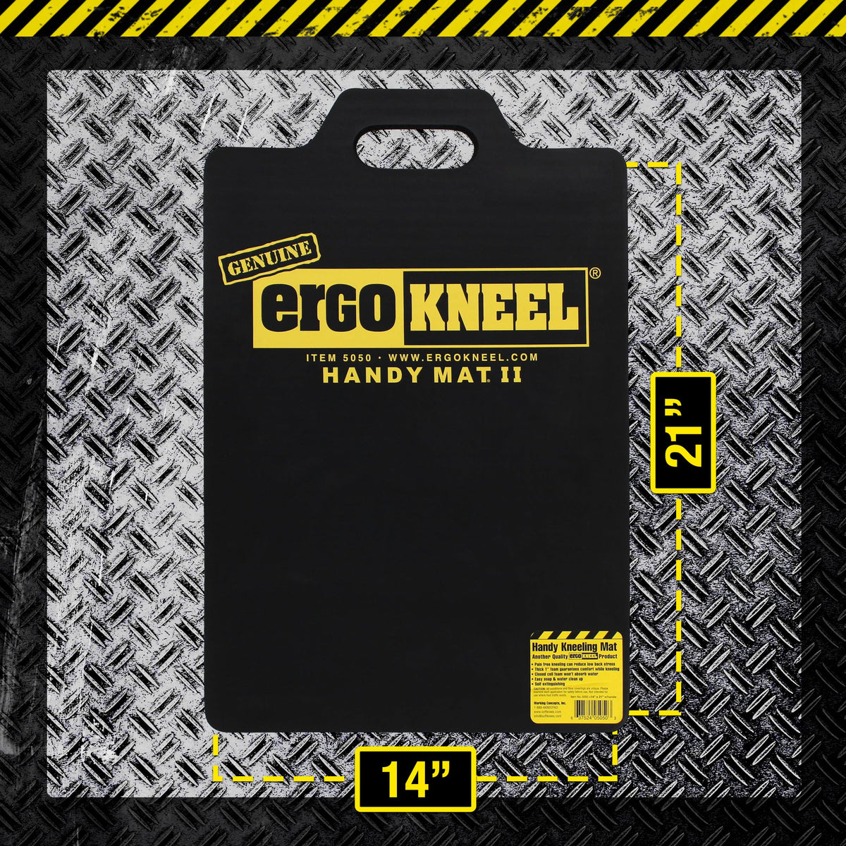 ErgoKneel kneeling pad with built in handle for easy transport