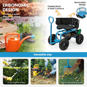 ERGO MASTER garden cart assembles quickly with clear instructions.