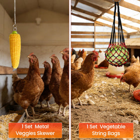 Erinaik 4-inch legs keep feeders off mud and ground in coop.