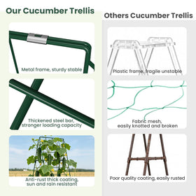 Erinaik adjustable-height trellis 12 to 48 inches adapts to growing stages