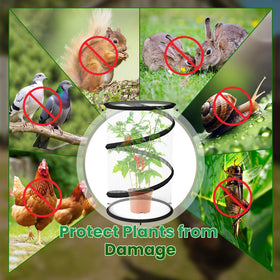 Erinaik foldable plant guards fold flat for compact storage after use.