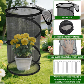 Erinaik four-pack garden protector covers multiple beds or pots