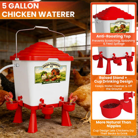 Erinaik large-capacity feeder with 4 ports supports multiple birds.