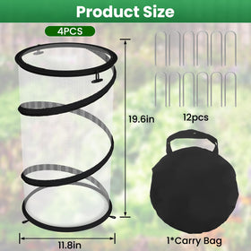 Erinaik mesh plant protector breathable mesh lets light through while deterring pests.