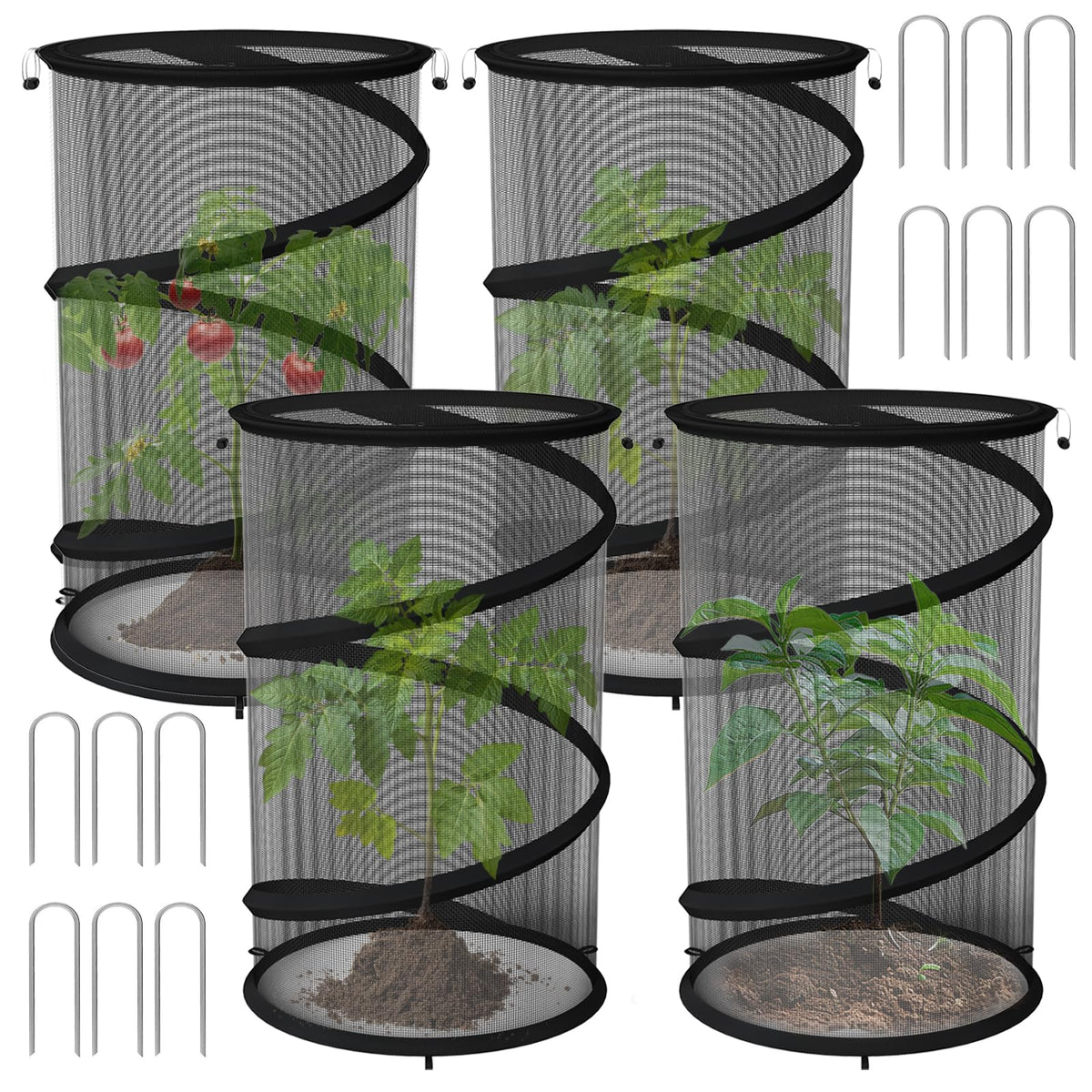 Erinaik plant guard pop-up cover protects seedlings with instant setup and airflow