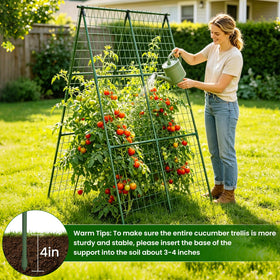 Raised-bed use example demonstrates flexible configuration for small spaces