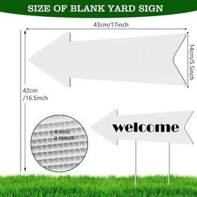 EROLPXE arrow sign with stakes, 3-pack, ideal for weddings and yard guidance.