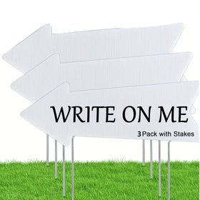 EROLPXE blank arrow sign 17x6 with stake for outdoor directions, weather resistant and reusable.