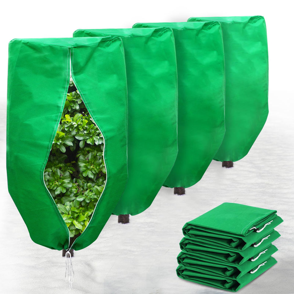 ERTIUANIO plant cover rounded-top 47x32 shields shrubs from frost while allowing light.
