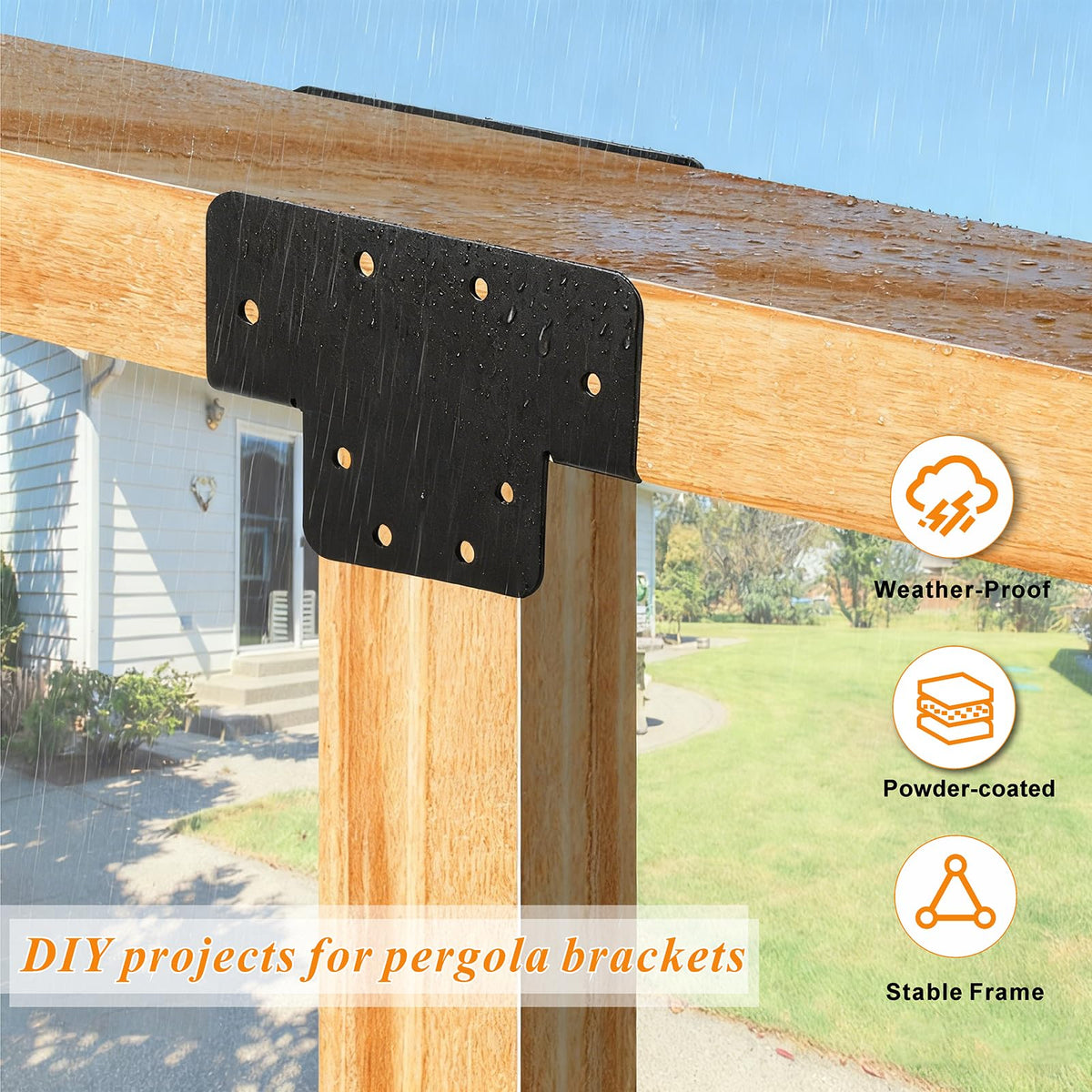 Ertuohg 3-way T-bracket assembly enables flexible support for various beam configurations