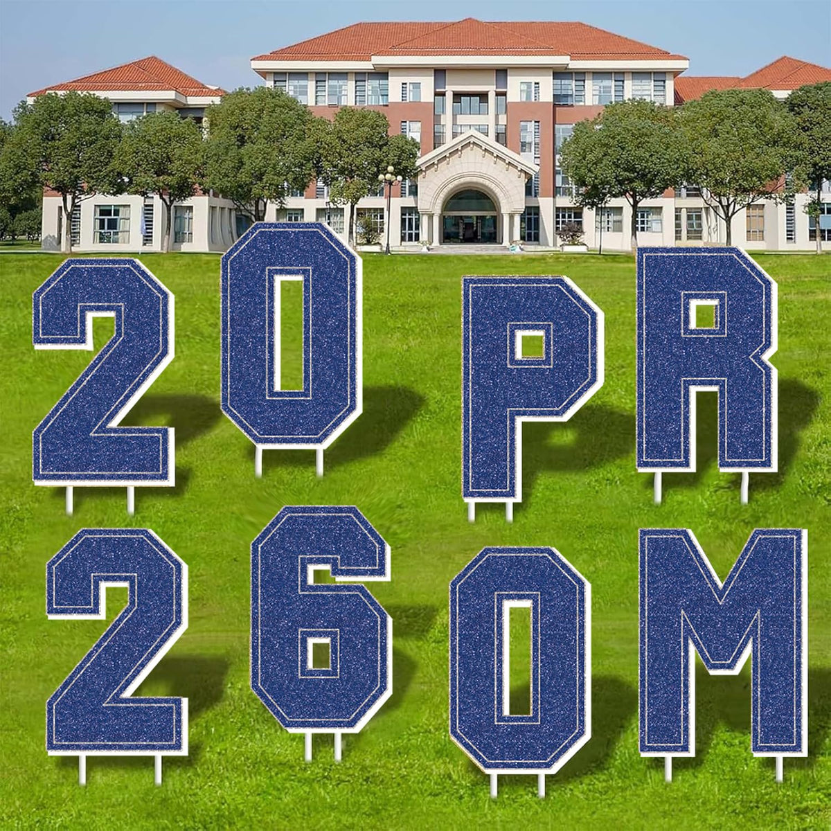 Ertyjikg 2026 yard sign display setup showing vertical stacking option