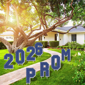 Ertyjikg Prom yard sign set with 16 stakes for easy, versatile lawn decor
