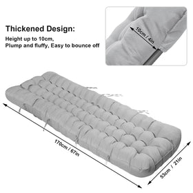 ERWUDEling 4-inch thick cushion offers durable support for lounging.