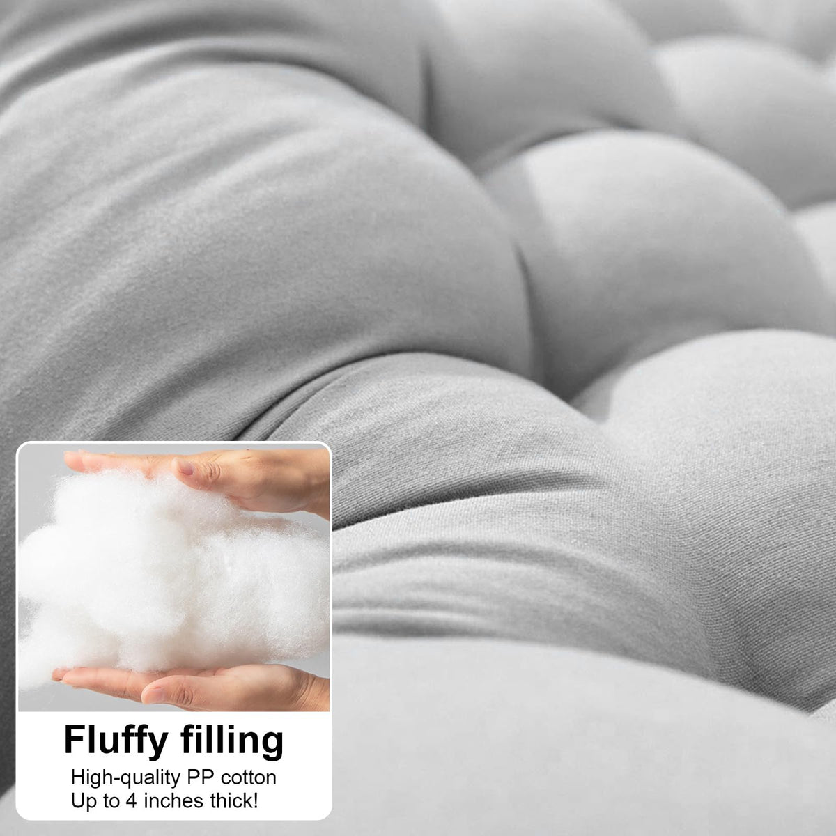 ERWUDEling cushion fits patio, garden, and poolside use for versatile relaxation.