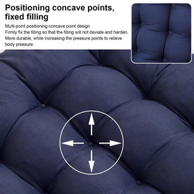 ERWUDEling cushion offers 4-inch thick padding for long-lasting comfort