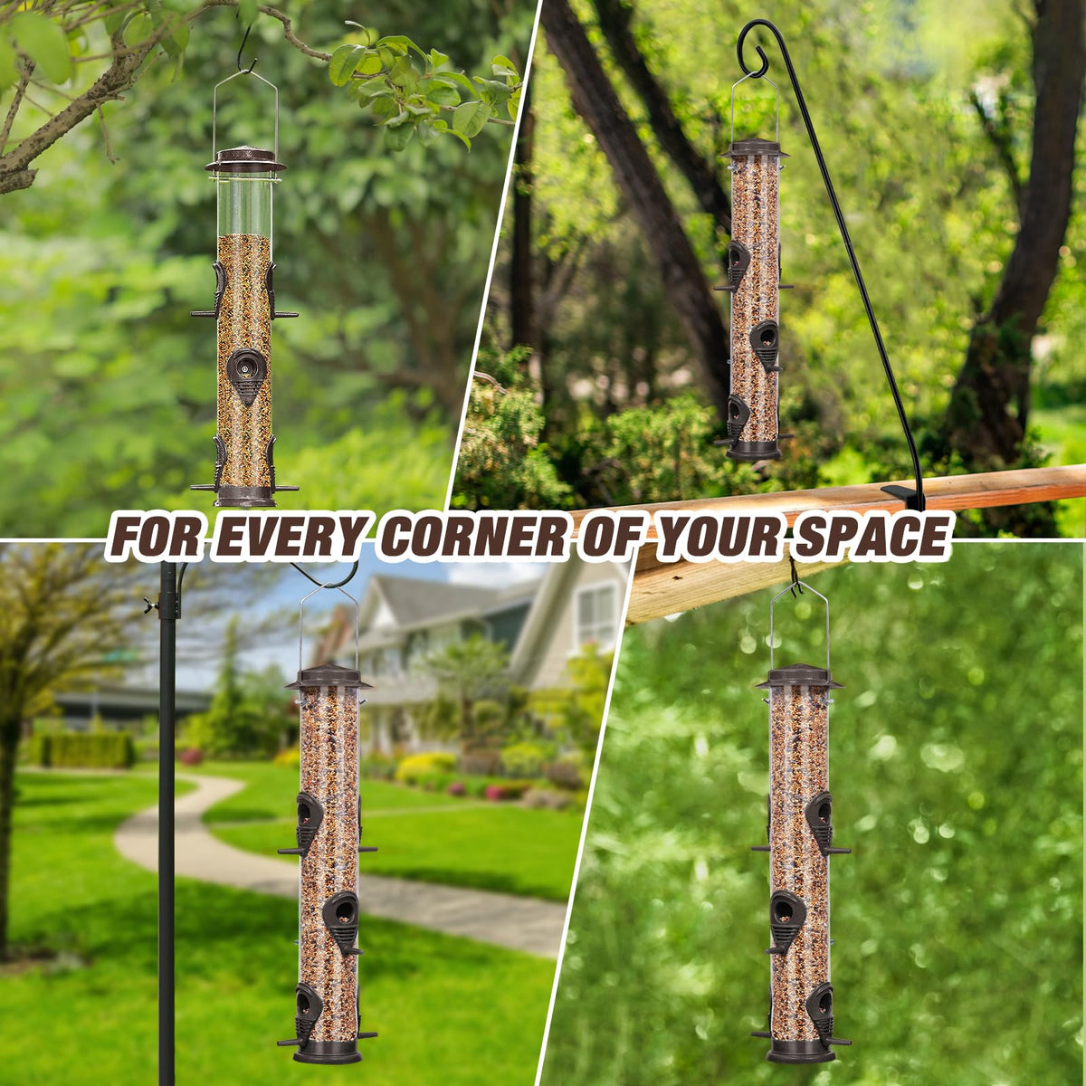 ERYTLLY Chew-proof perches help protect the feeder from damage