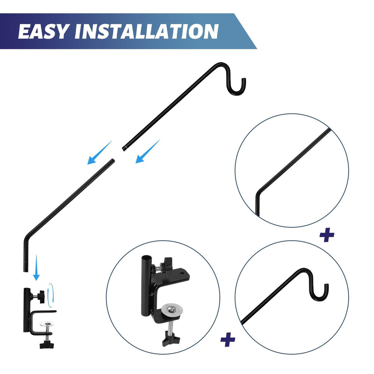 ERYTLLY four-pack deck hooks ready for multiple spots