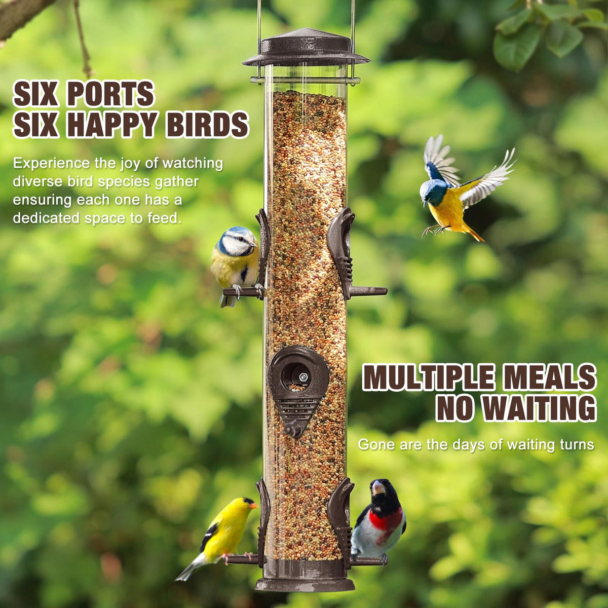 ERYTLLY Durable metal construction supports outdoor use and long life