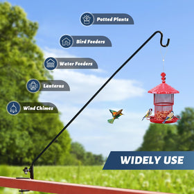 ERYTLLY 360-degree swivel deck hook for easy access to feeders and plants.