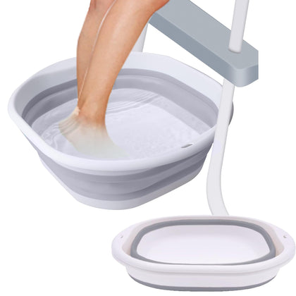 ESEHGS portable pool foot bath folded for compact storage and travel