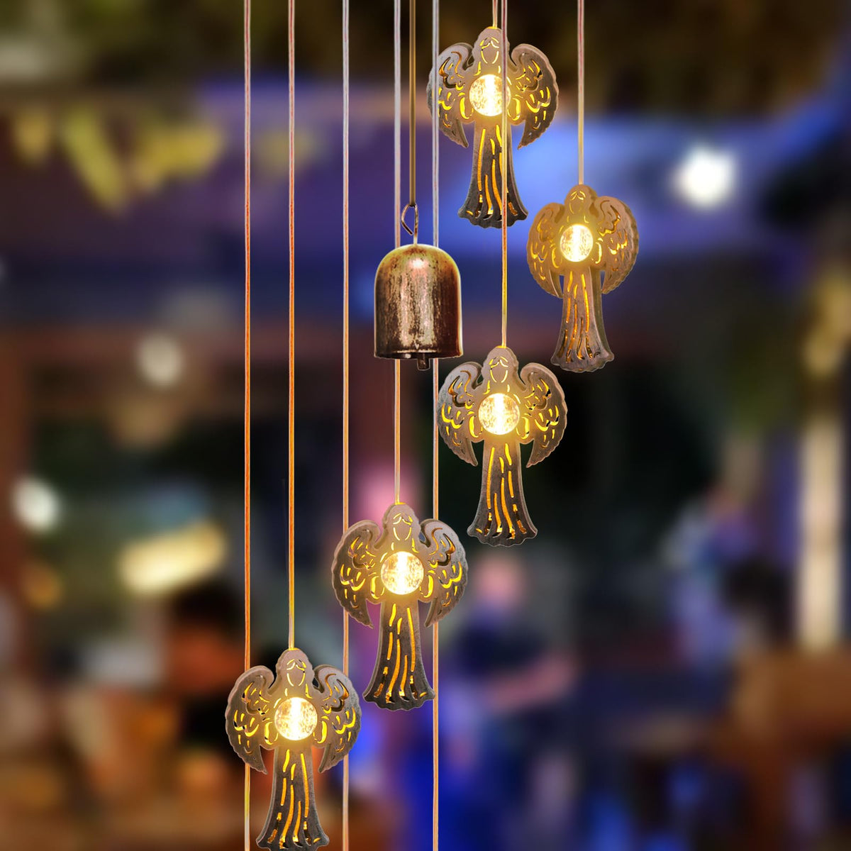 esgarden Weatherproof IPX4 wind chimes endure outdoor use in any weather