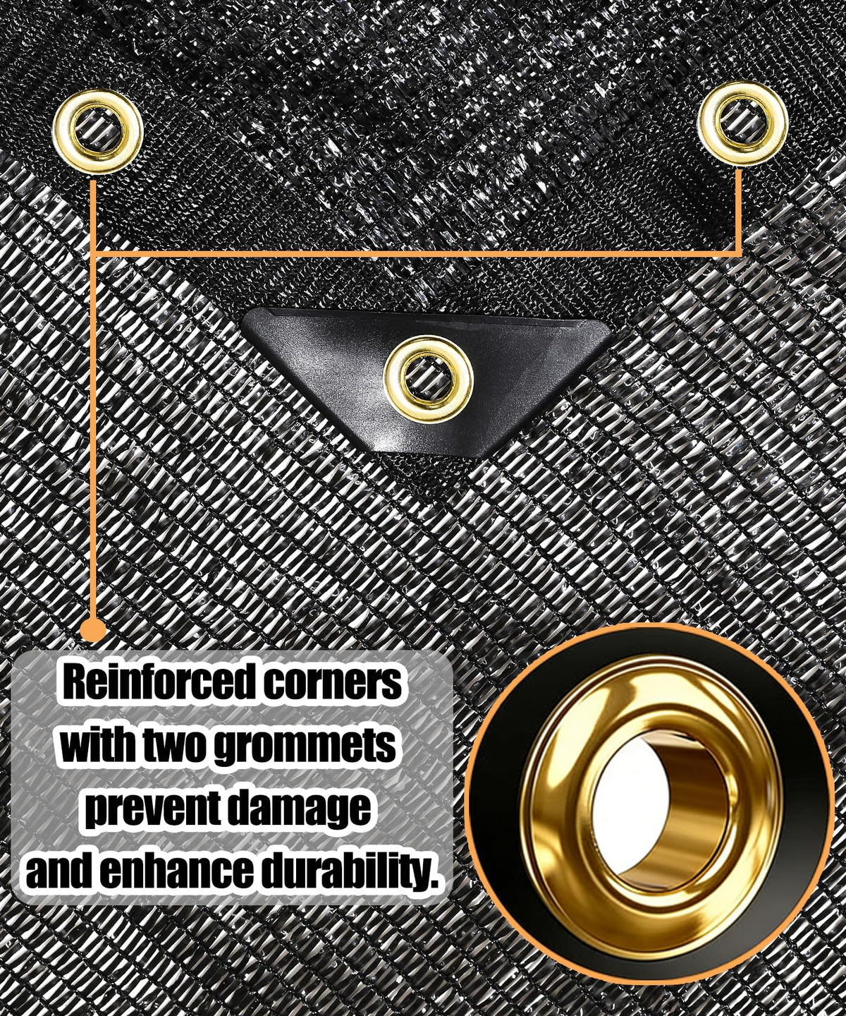 e.share shade cloth installation with ropes or hooks for quick setup