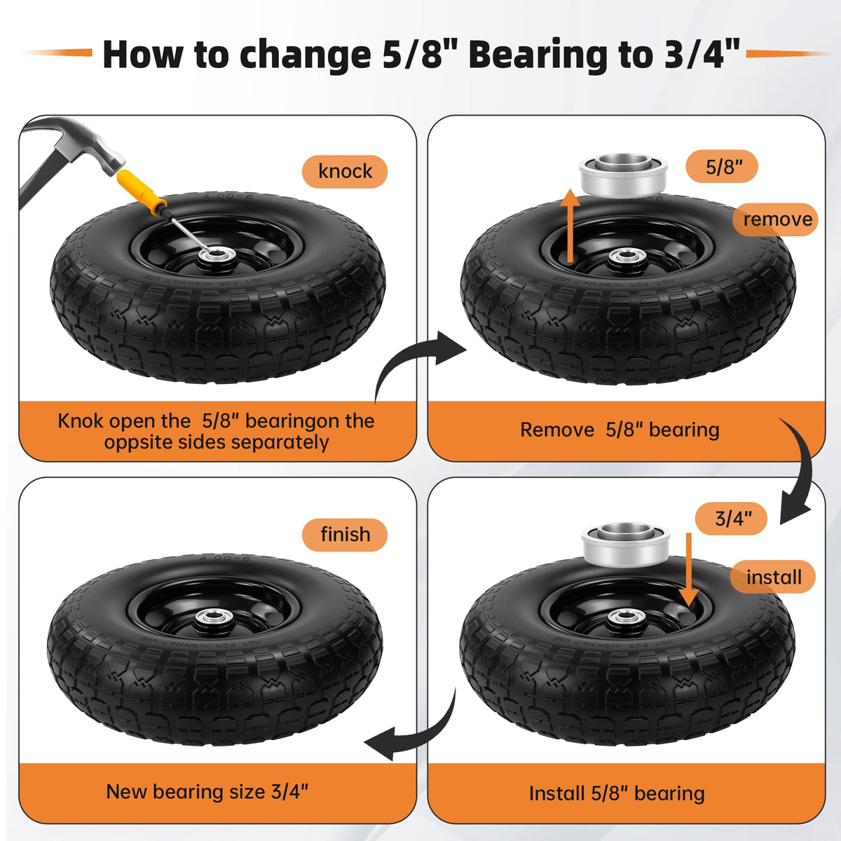 eshcol serrated tread design improves traction on gravel and grass.