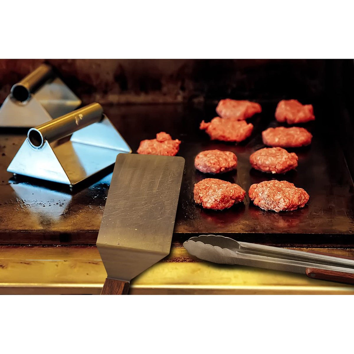 Esie Houzie brushed stainless-steel tools trio highlights durability and professional finish