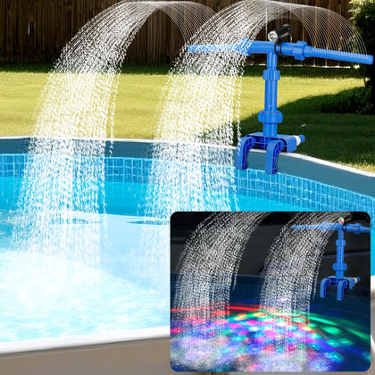 Esjay pool fountain top-rail clamp fit secures above-ground pools.