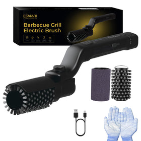 Esmari electric grill brush with 7-angle head reaches corners safely.
