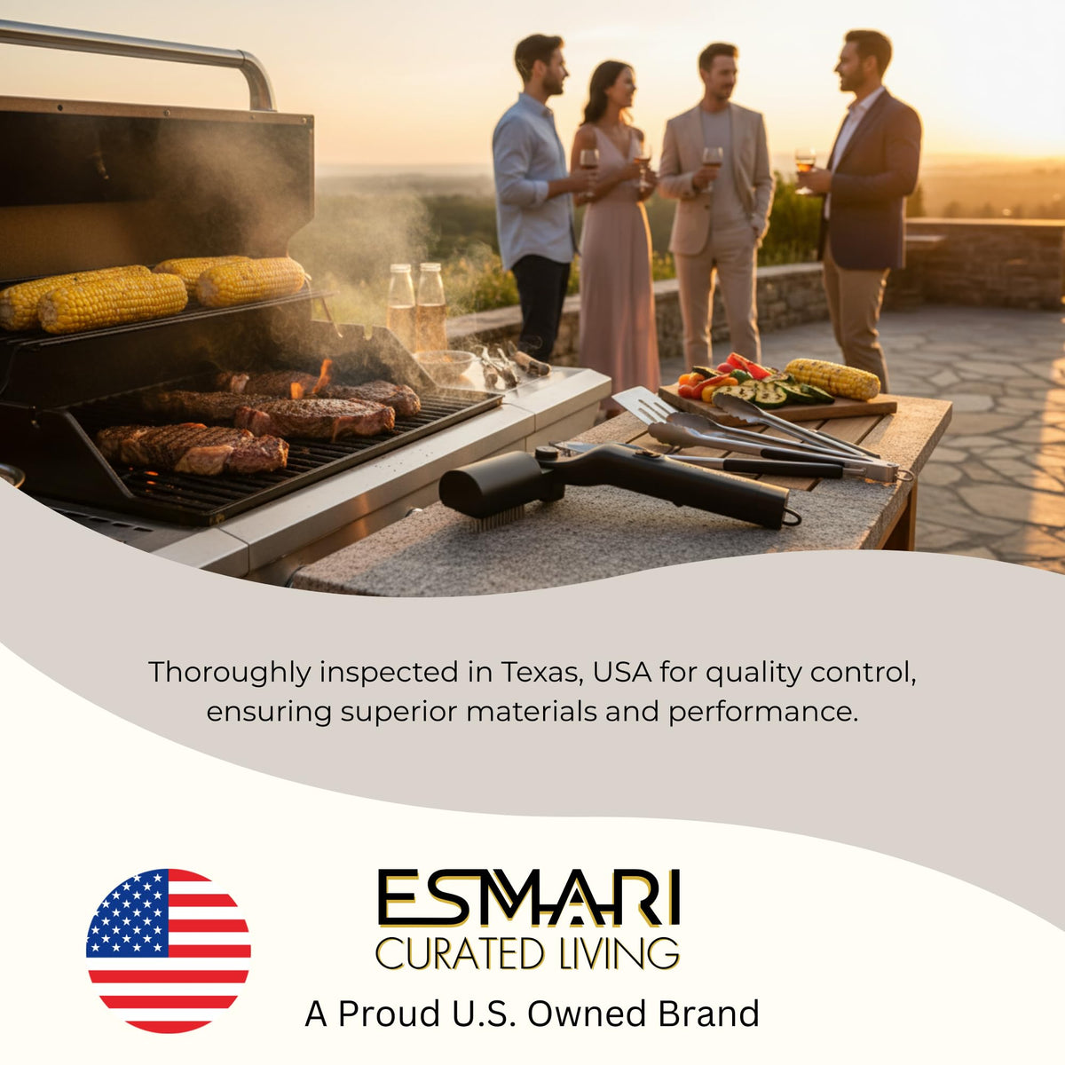 Esmari universal grill cleaner works on cast iron, porcelain, stainless grills.