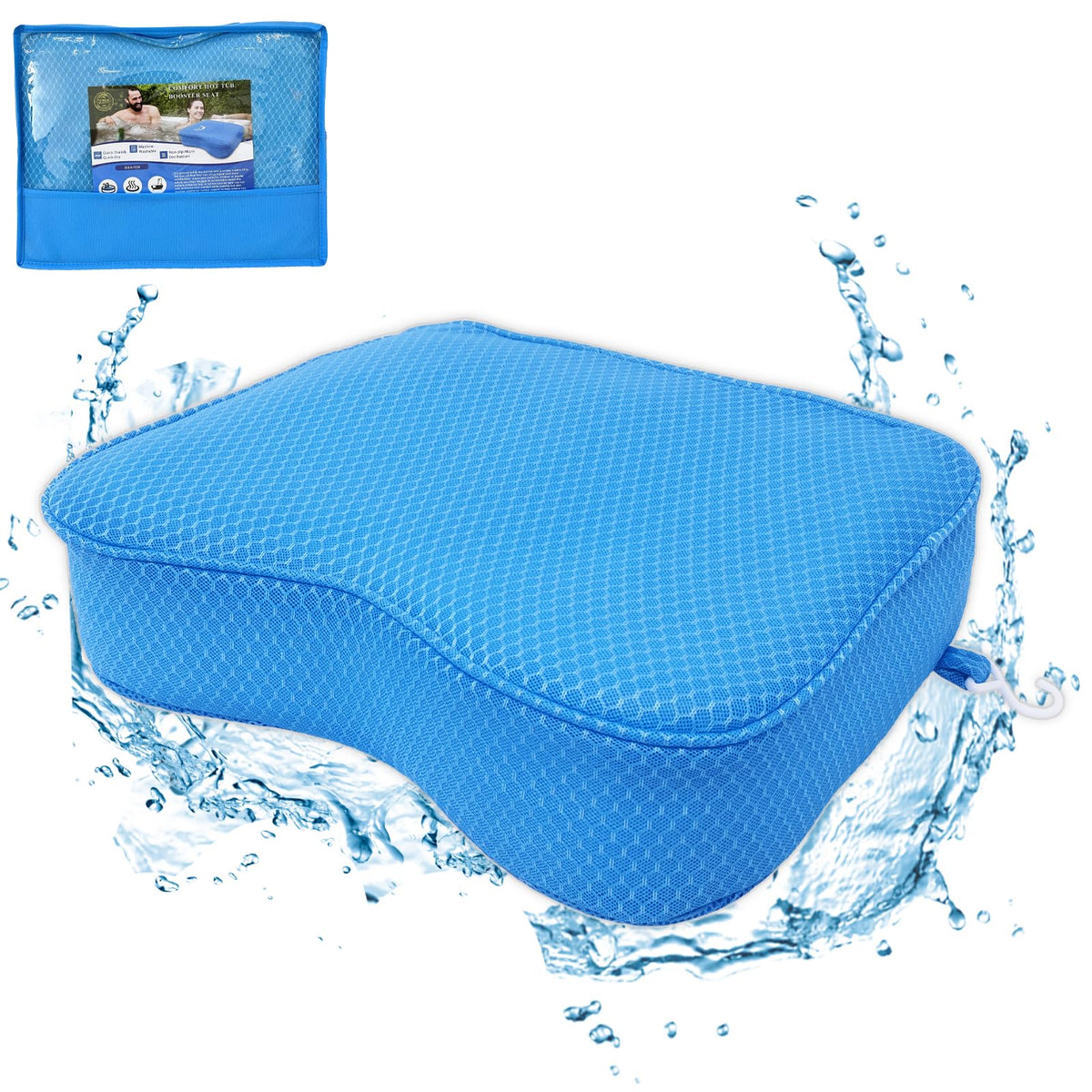 Esme L&H hot tub booster seat focusing on ergonomic hip support for comfort