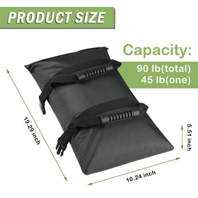 45-pound filled weight for Esmorah base bags to secure outdoor furniture safely.