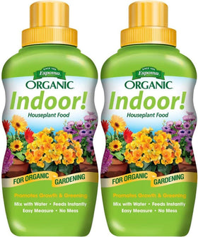 Espoma Indoor Liquid Plant Food bottle pour supports easy feeding for thriving houseplants