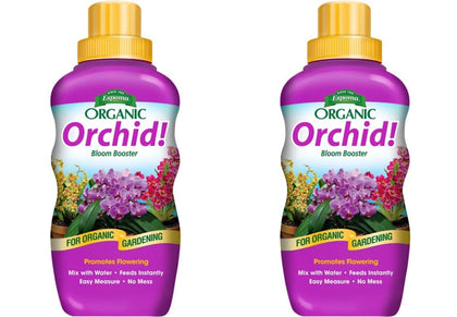 Espoma Orchid! organic fertilizer bottle front view showing product branding for orchid care.
