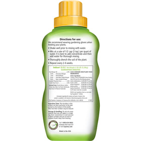 Espoma Indoor Plant Food liquid mix enables simple feeding when diluted with water.