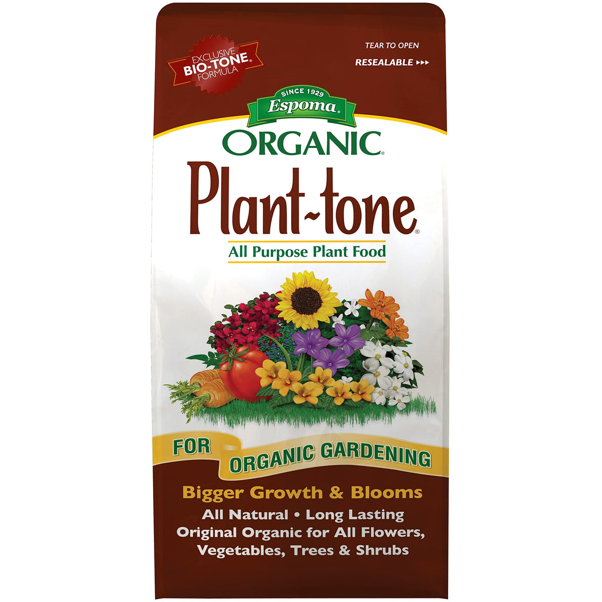 Espoma Plant-Tone Bio-tone formula close-up for healthy growth.