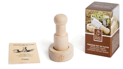Esschert Design paper pot maker press forms seed pots from newspaper for easy transplantation